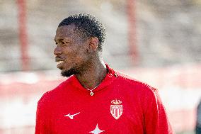 Paul Pogba During AS Monaco Training - La Turbie