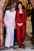 Spanish Royal Family At Golden Fleece Award Ceremony - Madrid