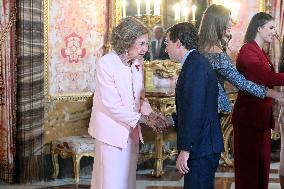 Spanish Royals At Royal Reception - Madrid