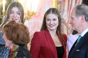Spanish Royals At Royal Reception - Madrid