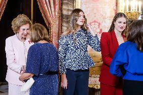 Spanish Royal Family At Golden Fleece Award Ceremony - Madrid