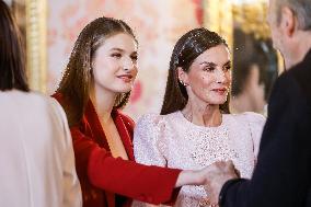 Spanish Royal Family At Golden Fleece Award Ceremony - Madrid