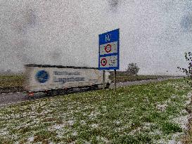 Early Snowfall in Normandy