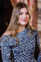 Spanish Royal Family At Golden Fleece Award Ceremony - Madrid