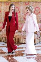 Spanish Royal Family At Golden Fleece Award Ceremony - Madrid