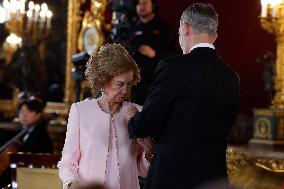 Spanish Royal Family At Golden Fleece Award Ceremony - Madrid