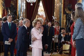 Spanish Royal Family At Golden Fleece Award Ceremony - Madrid