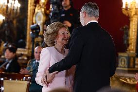 Spanish Royal Family At Golden Fleece Award Ceremony - Madrid