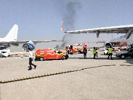 Indian Fighter Jet Crashes at Dubai Airshow