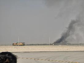 Indian Fighter Jet Crashes at Dubai Airshow