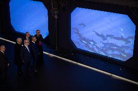 NO TABLOIDS - Prince Albert and Portuguese President at Oceanographic Museum - Monaco