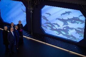 NO TABLOIDS - Prince Albert and Portuguese President at Oceanographic Museum - Monaco