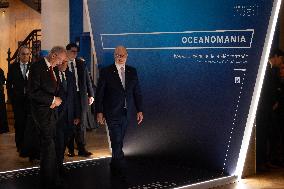 NO TABLOIDS - Prince Albert and Portuguese President at Oceanographic Museum - Monaco