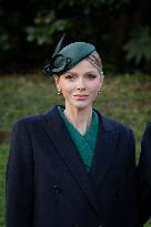 NO TABLOIDS - Prince Albert and Princess Charlene with Portuguese President At Saint-Martin Garden - Monaco