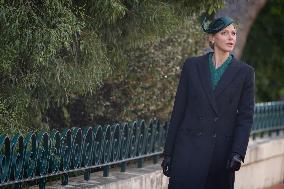 NO TABLOIDS - Prince Albert and Princess Charlene with Portuguese President At Saint-Martin Garden - Monaco