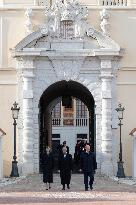 NO TABLOIDS - Prince Albert and Princess Charlene with Portuguese President At Saint-Martin Garden - Monaco
