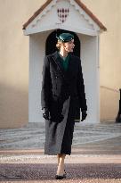NO TABLOIDS - Prince Albert and Princess Charlene with Portuguese President At Saint-Martin Garden - Monaco