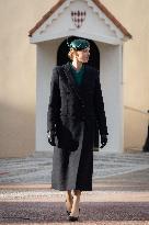 NO TABLOIDS - Prince Albert and Princess Charlene with Portuguese President At Saint-Martin Garden - Monaco