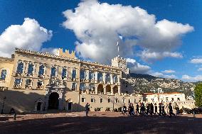 NO TABLOIDS - Prince Albert and Princess Charlene with Portuguese President At Saint-Martin Garden - Monaco