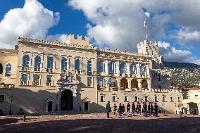 NO TABLOIDS - Prince Albert and Princess Charlene with Portuguese President At Saint-Martin Garden - Monaco