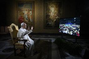 Pope Leo XIV Meets Online With 15000 Young American Catholics - Vatican