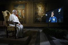 Pope Leo XIV Meets Online With 15000 Young American Catholics - Vatican