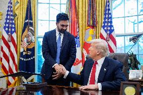US President Donald Trump Meets NYC Mayor Elect Zohran Mamdani - Washington