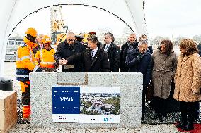 Minister Laurent Nunez Visits Future Gendarmerie Brigade - Balma