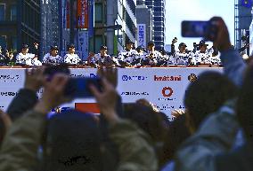 Baseball: Hanshin Tigers' victory parade