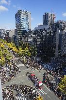 Baseball: Hanshin Tigers' victory parade