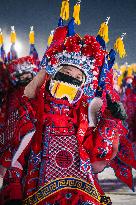Skiing In Peking Opera Costumes - Jilin