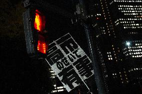 Protest Against The Japan PM's Remarks on Taiwan - Tokyo