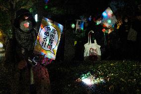 Protest Against The Japan PM's Remarks on Taiwan - Tokyo