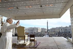 Pope Leo XIV At Audience of Jubilee of Choirs and Choral Society - Vatican