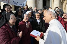 Pope Leo XIV At Audience of Jubilee of Choirs and Choral Society - Vatican