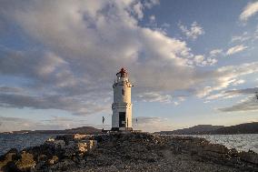 Tokarevsky Lighthouse Illustrations - Russia
