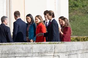 Spanish Royals Reunion at El Pardo Palace - Madrid