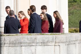 Spanish Royals Reunion at El Pardo Palace - Madrid