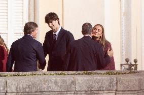 Spanish Royals Reunion at El Pardo Palace - Madrid