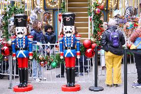 First Double Decker Carousel Christmas Opening - NYC