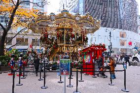 First Double Decker Carousel Christmas Opening - NYC