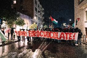 March Against Multinationals And Companies Present At EUROCHOCOLAT - Italy