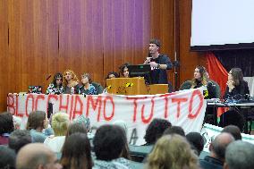 Greta Thunberg Attends Palestine Meeting At University Despite Ban - Italy