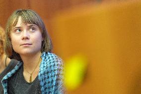 Greta Thunberg Attends Palestine Meeting At University Despite Ban - Italy