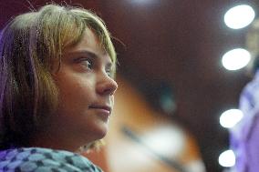 Greta Thunberg Attends Palestine Meeting At University Despite Ban - Italy