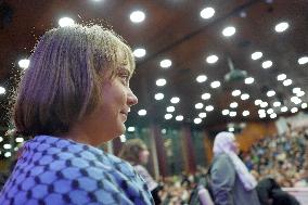 Greta Thunberg Attends Palestine Meeting At University Despite Ban - Italy