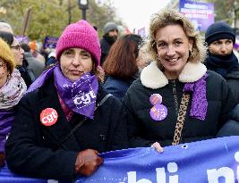 Demonstration On International Day for the Elimination of Violence Against Women - Paris