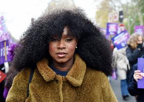 Demonstration On International Day for the Elimination of Violence Against Women - Paris