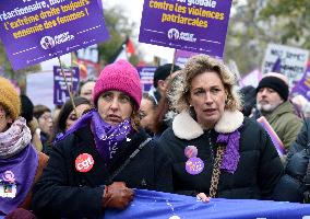 Demonstration On International Day for the Elimination of Violence Against Women - Paris