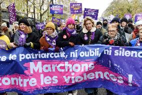 Demonstration On International Day for the Elimination of Violence Against Women - Paris
